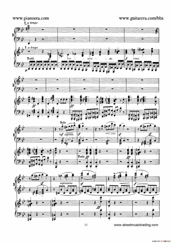 Piano Concerto No.1 in g Minor Op.25（g小调第一钢琴协奏曲·双钢琴）