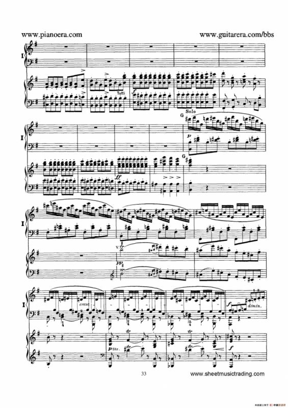 Piano Concerto No.1 in g Minor Op.25（g小调第一钢琴协奏曲·双钢琴）
