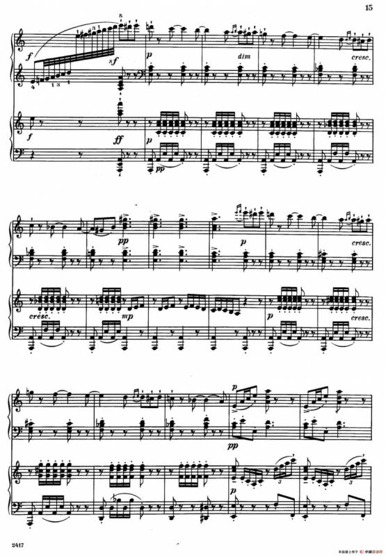 Introduction et Rondo Capriccioso Op.28（引子与随想回旋曲·双钢琴）