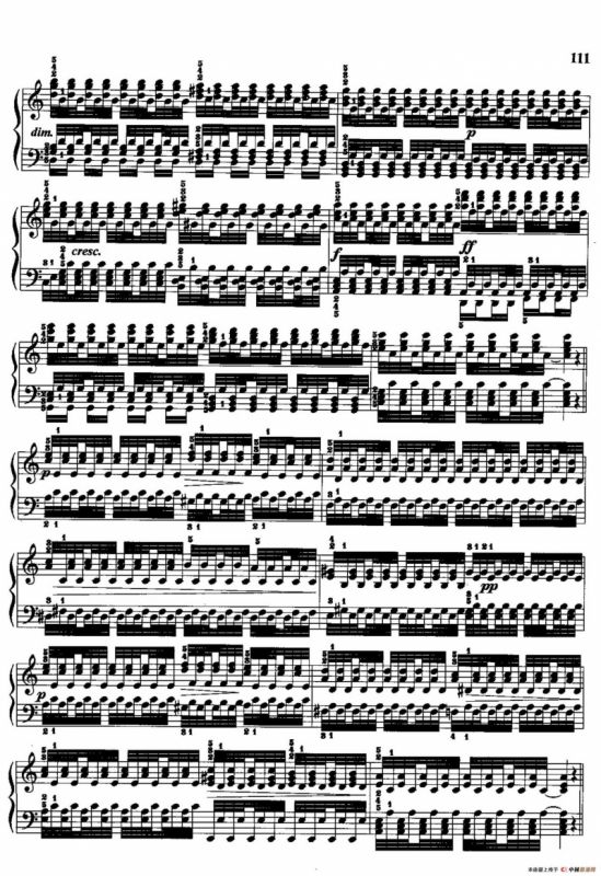 哈农钢琴练指法（第三部分·60 震音）
