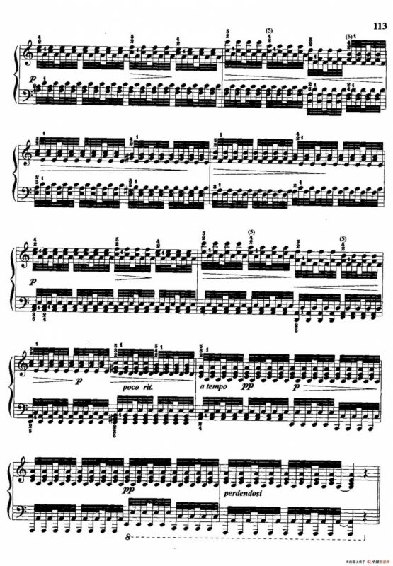 哈农钢琴练指法（第三部分·60 震音）