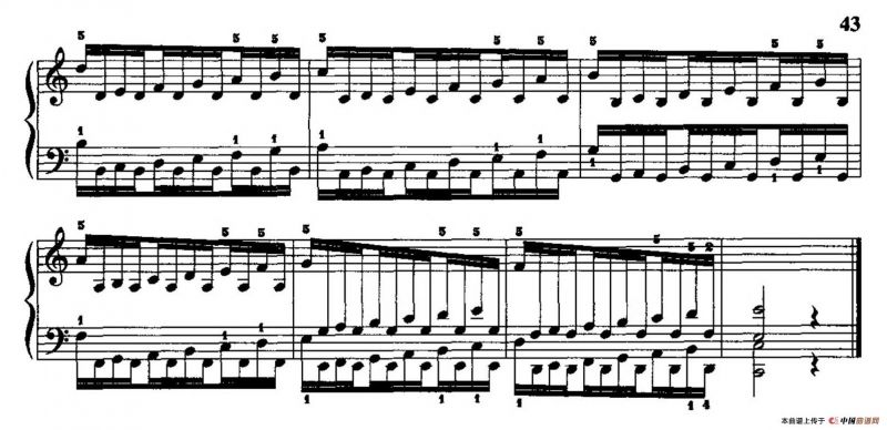 哈农钢琴练指法（第二部分·31）