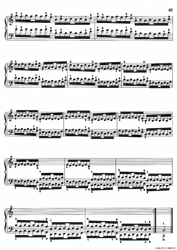 哈农钢琴练指法（第二部分·30）