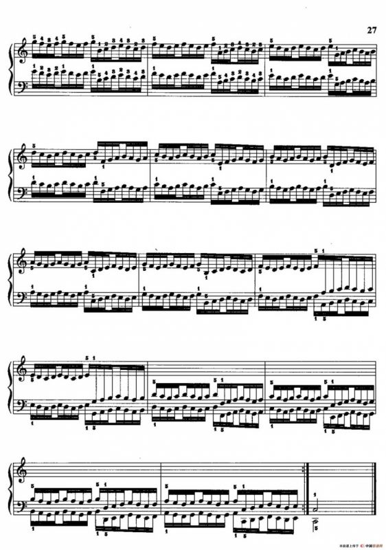 哈农钢琴练指法（第二部分·23）