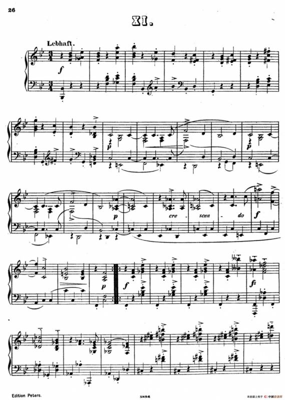 Waltzes Op.23（圆舞曲集·11、降B大调）