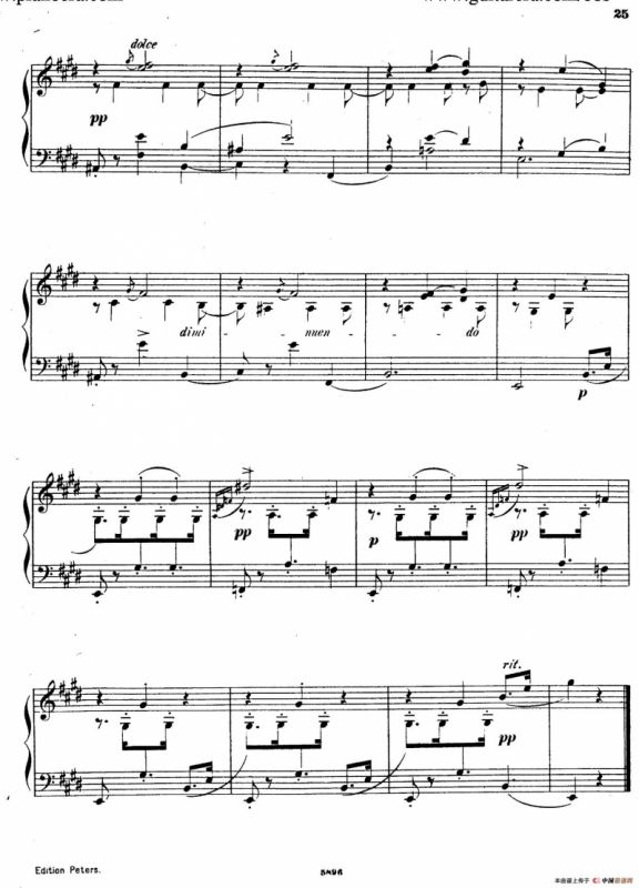 Waltzes Op.23（圆舞曲集·10、E大调）