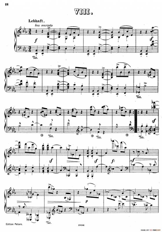 Waltzes Op.23（圆舞曲集·8、降E大调）