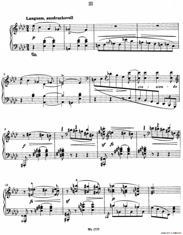 Waltzes Op.23（圆舞曲集·3、降A大调）