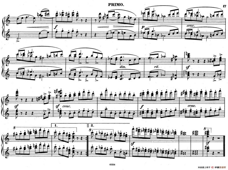 Zwolf Original-Compositionen fur Pianoforte zu 4 Handen Op.57（12首四手联弹小品·12）