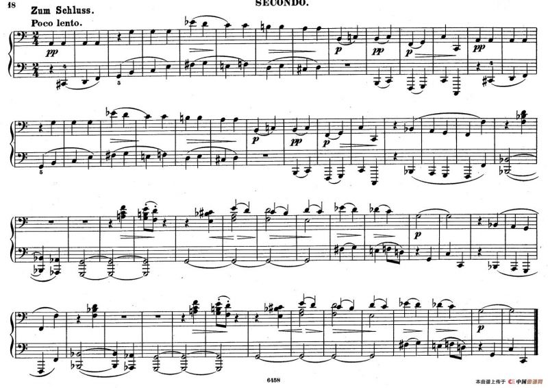 Zwolf Original-Compositionen fur Pianoforte zu 4 Handen Op.57（12首四手联弹小品·12）