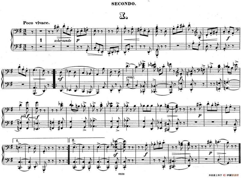 Zwolf Original-Compositionen fur Pianoforte zu 4 Handen Op.57（12首四手联弹小品·10）