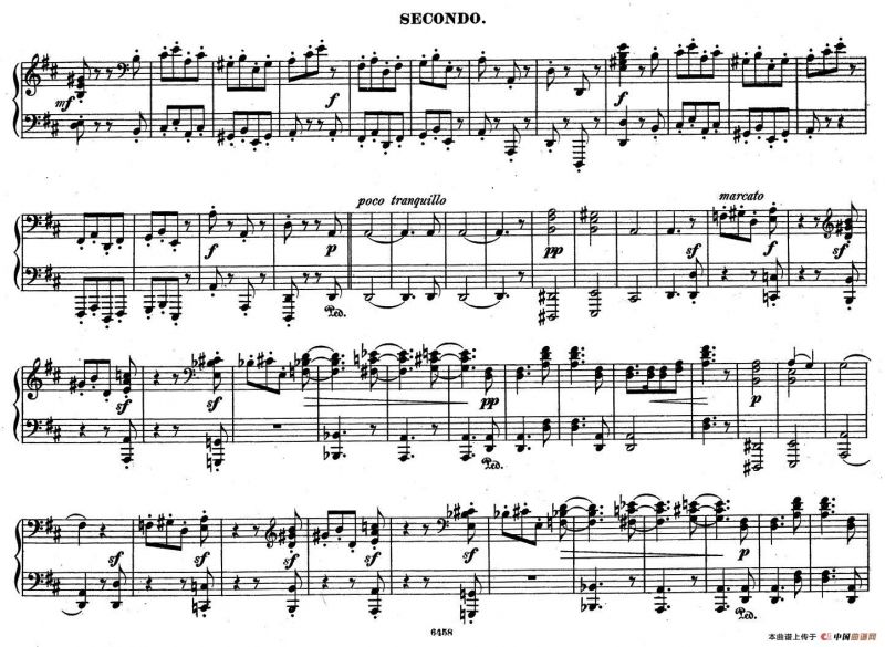 Zwolf Original-Compositionen fur Pianoforte zu 4 Handen Op.57（12首四手联弹小品·8）