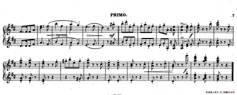 Zwolf Original-Compositionen fur Pianoforte zu 4 Handen Op.57（12首四手联弹小品·8）