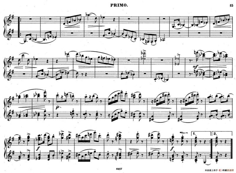 Zwolf Original-Compositionen fur Pianoforte zu 4 Handen Op.57（12首四手联弹小品·4）