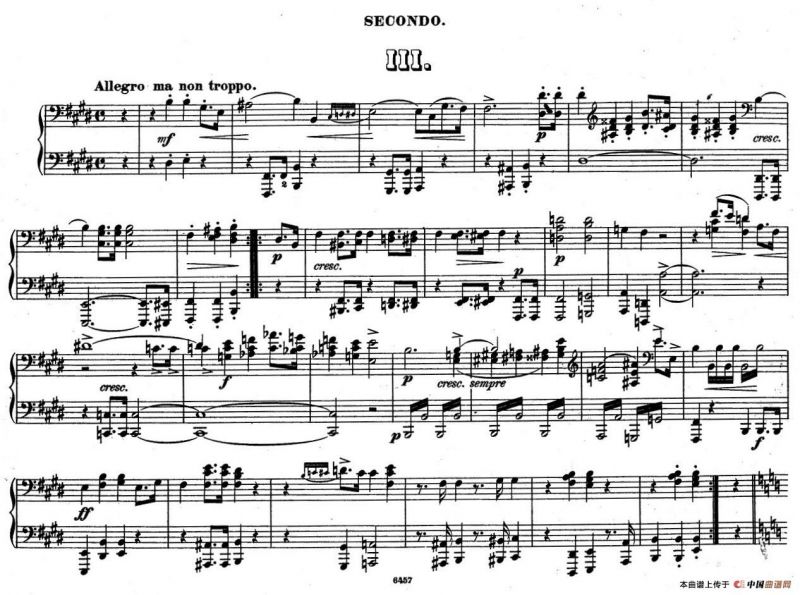 Zwolf Original-Compositionen fur Pianoforte zu 4 Handen Op.57（12首四手联弹小品·3）