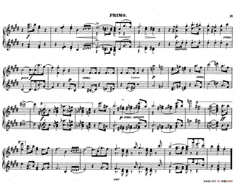 Zwolf Original-Compositionen fur Pianoforte zu 4 Handen Op.57（12首四手联弹小品·3）