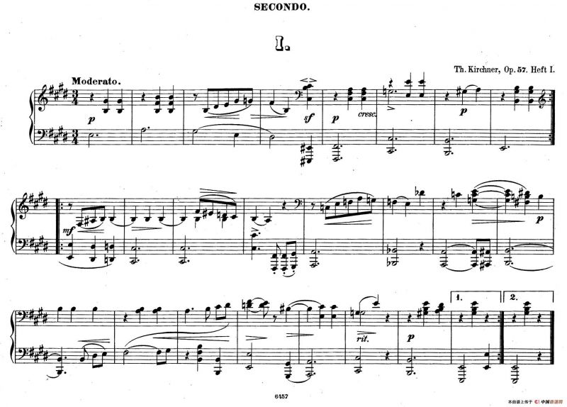 Zwolf Original-Compositionen fur Pianoforte zu 4 Handen Op.57（12首四手联弹小品·1）