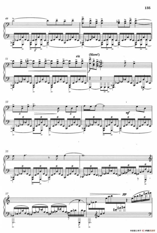 钢琴组曲《晋风》3、慢板：荒墓（Chinese Rhapsody No.2）