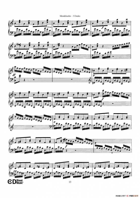 3 Etudes Op.104b（3首练习曲·3）