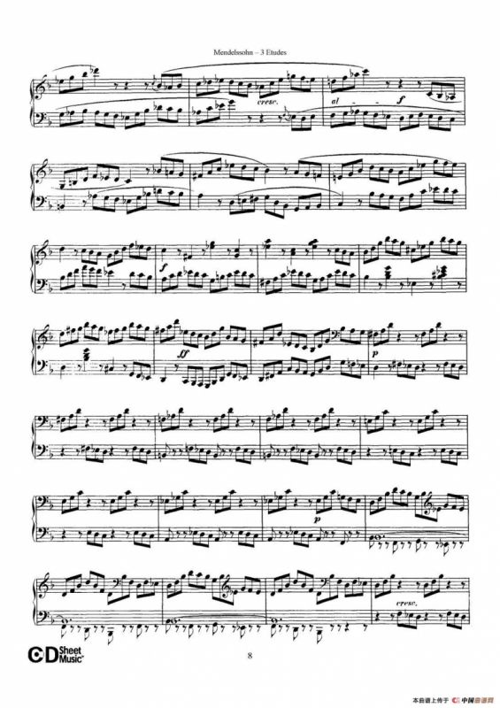 3 Etudes Op.104b（3首练习曲·2）