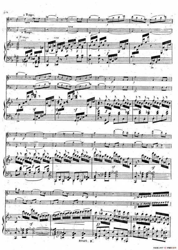 Piano Trio No.1 in d Minor Op.49（d小调第一钢琴三重奏·第四乐章）