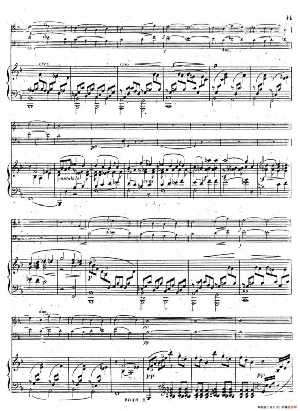 Piano Trio No.1 in d Minor Op.49（d小调第一钢琴三重奏·第四乐章）