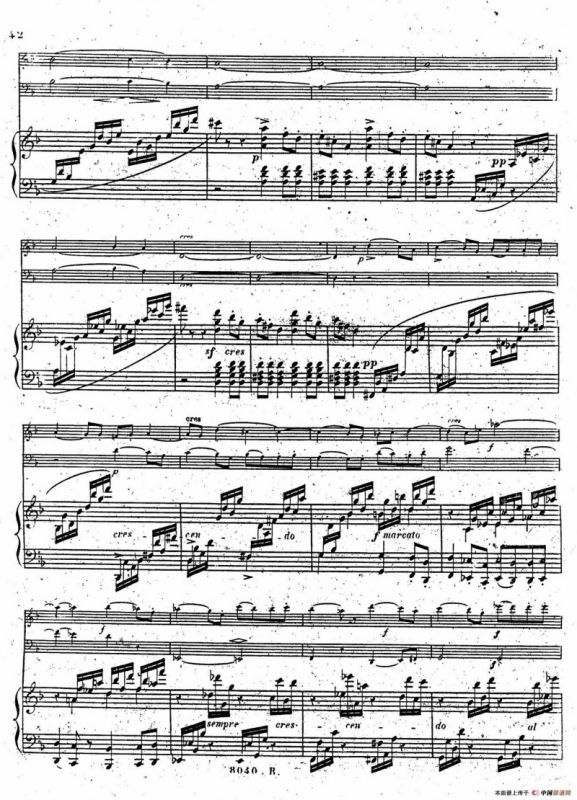 Piano Trio No.1 in d Minor Op.49（d小调第一钢琴三重奏·第四乐章）
