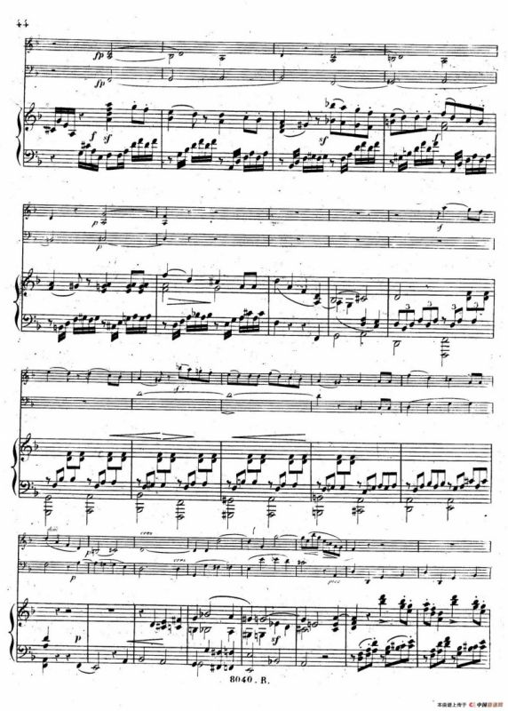 Piano Trio No.1 in d Minor Op.49（d小调第一钢琴三重奏·第四乐章）