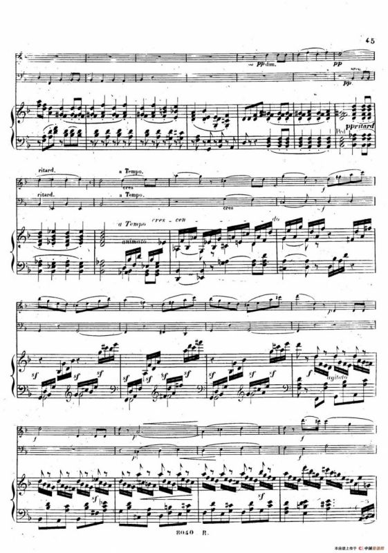 Piano Trio No.1 in d Minor Op.49（d小调第一钢琴三重奏·第四乐章）
