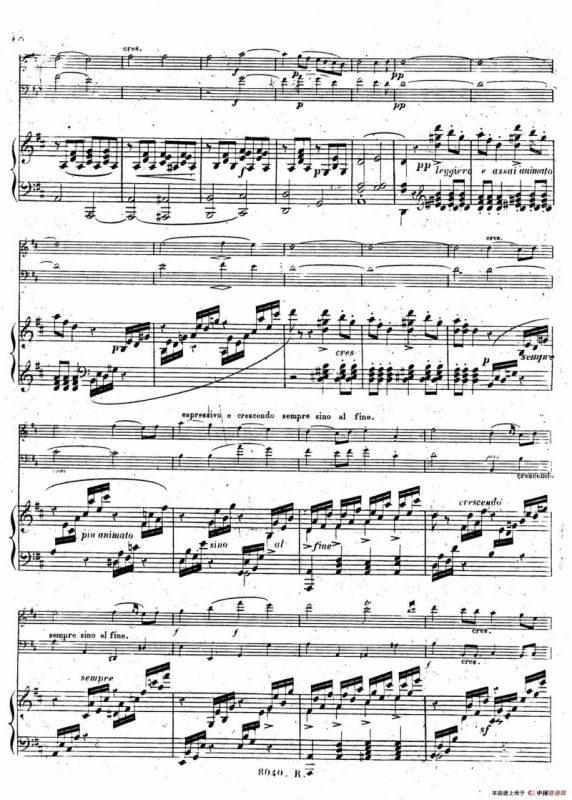 Piano Trio No.1 in d Minor Op.49（d小调第一钢琴三重奏·第四乐章）