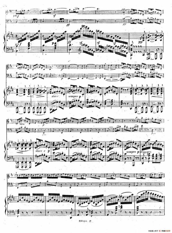 Piano Trio No.1 in d Minor Op.49（d小调第一钢琴三重奏·第三乐章）