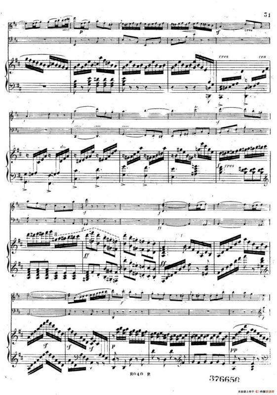 Piano Trio No.1 in d Minor Op.49（d小调第一钢琴三重奏·第三乐章）