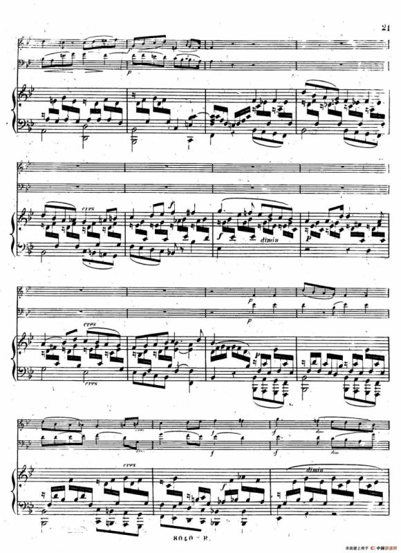 Piano Trio No.1 in d Minor Op.49（d小调第一钢琴三重奏·第二乐章）