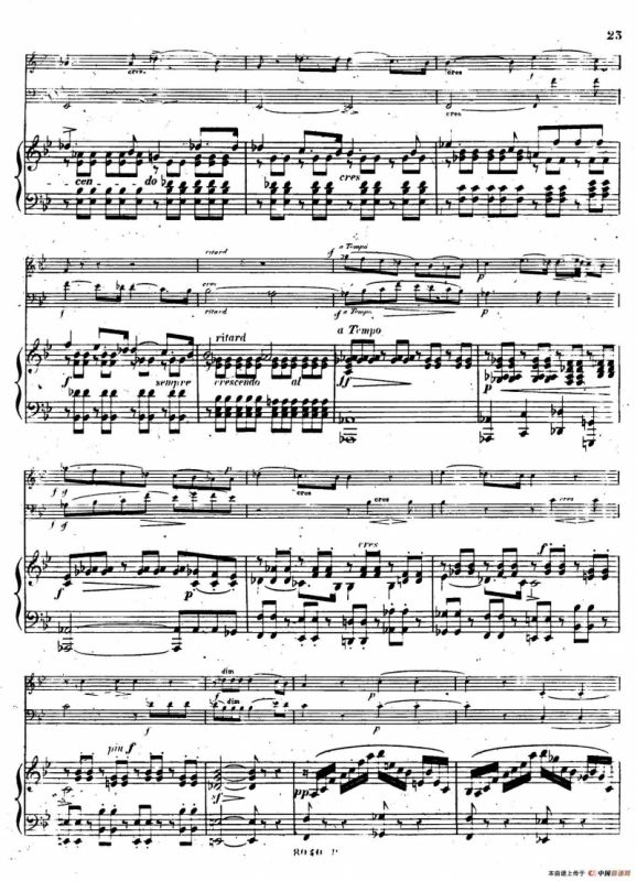 Piano Trio No.1 in d Minor Op.49（d小调第一钢琴三重奏·第二乐章）