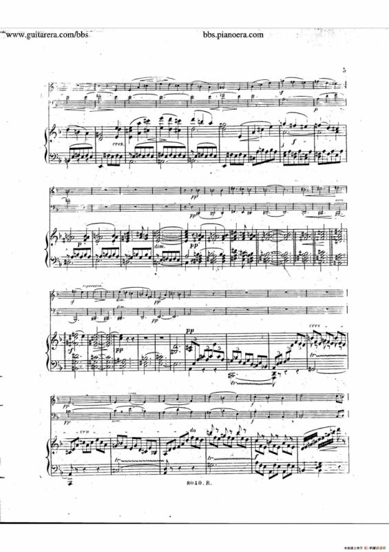 Piano Trio No.1 in d Minor Op.49（d小调第一钢琴三重奏·第一乐章）
