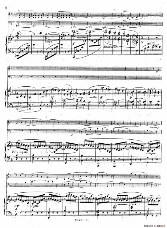 Piano Trio No.1 in d Minor Op.49（d小调第一钢琴三重奏·第一乐章）