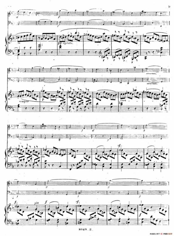 Piano Trio No.1 in d Minor Op.49（d小调第一钢琴三重奏·第一乐章）