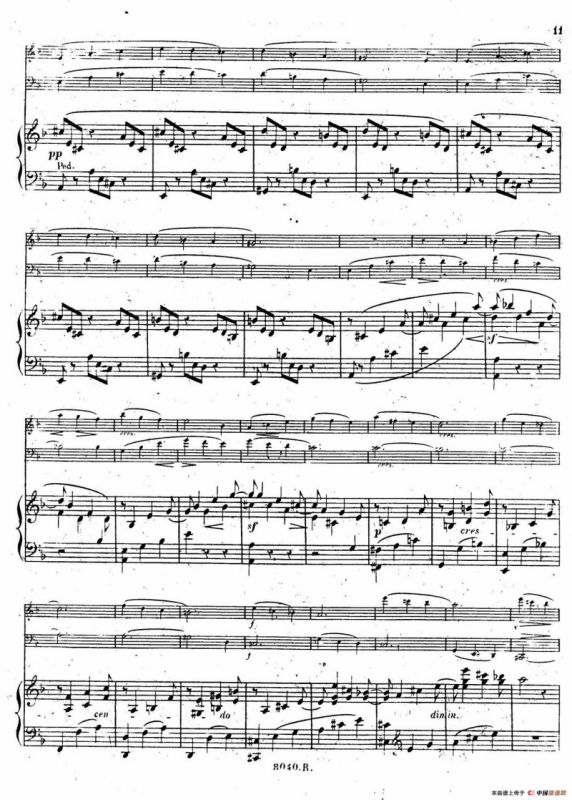 Piano Trio No.1 in d Minor Op.49（d小调第一钢琴三重奏·第一乐章）