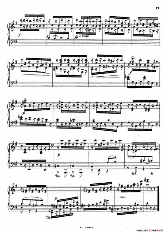36 Etudes Rhythmiques et Melodiques Op.105（36首节奏与旋律练习曲 31—36）