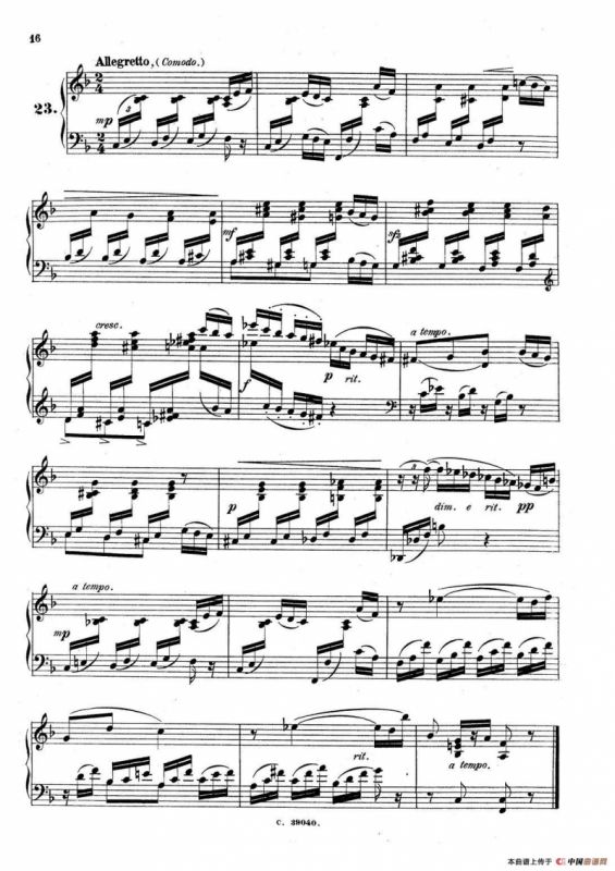 36 Etudes Rhythmiques et Melodiques Op.105（36首节奏与旋律练习曲 20—25）
