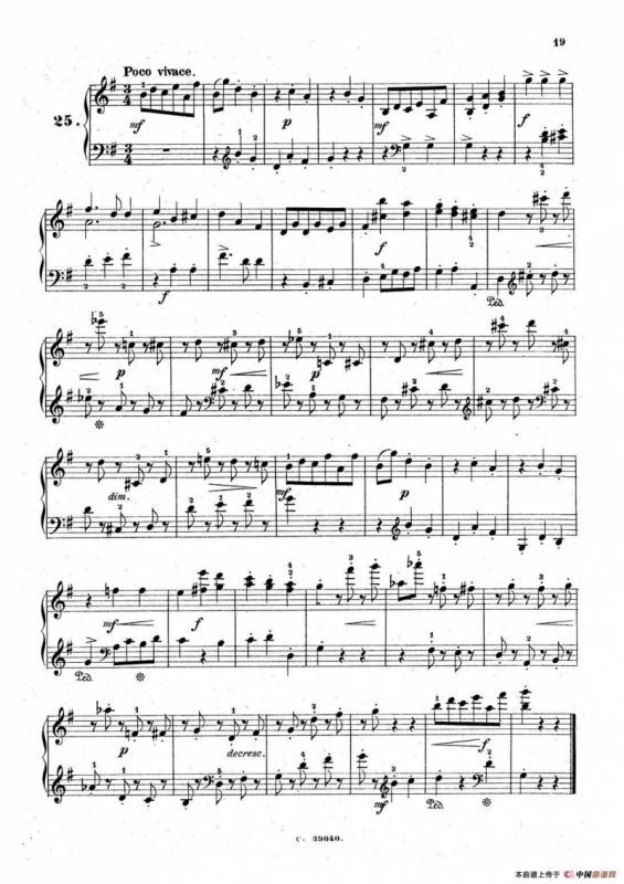 36 Etudes Rhythmiques et Melodiques Op.105（36首节奏与旋律练习曲 20—25）