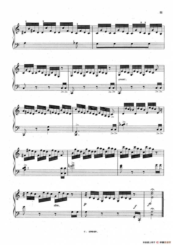 36 Etudes Rhythmiques et Melodiques Op.105（36首节奏与旋律练习曲 16—20）