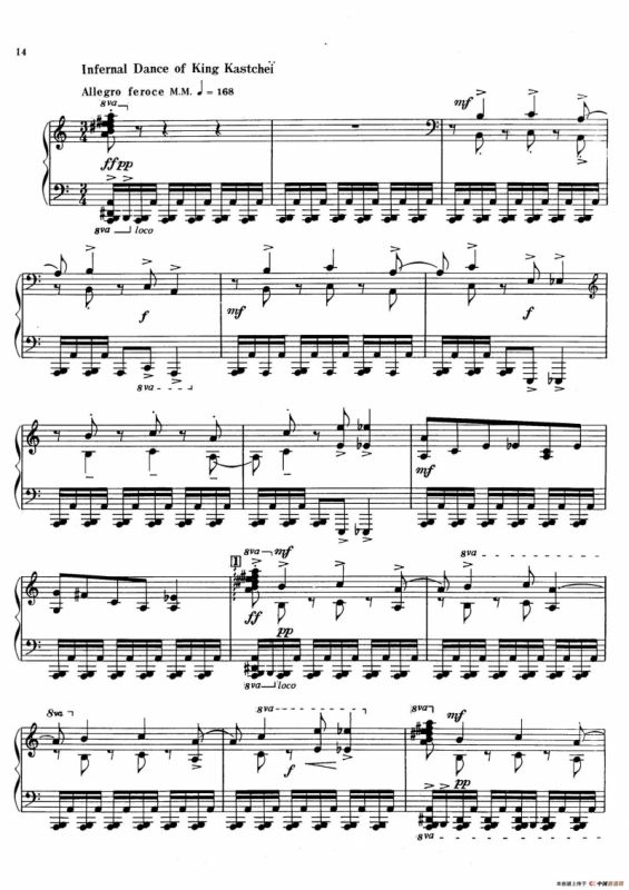 火鸟组曲 Firebird Suite（拉夫林改编钢琴独奏版）