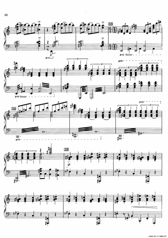 火鸟组曲 Firebird Suite（拉夫林改编钢琴独奏版）