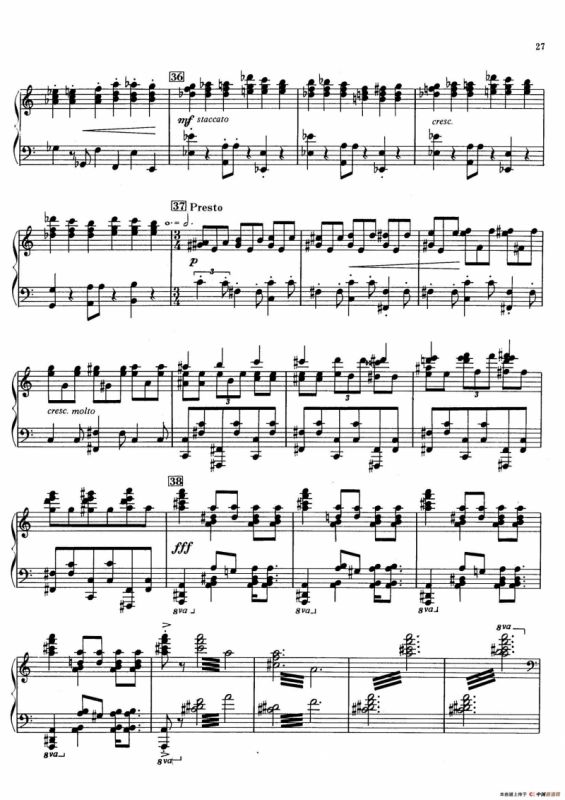 火鸟组曲 Firebird Suite（拉夫林改编钢琴独奏版）