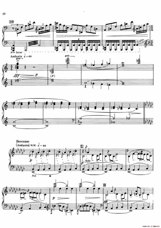 火鸟组曲 Firebird Suite（拉夫林改编钢琴独奏版）