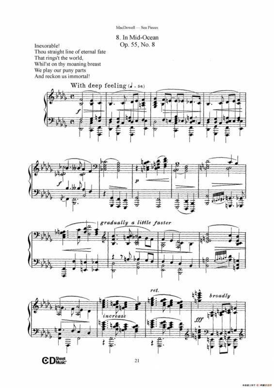 海景 Sea Pieces Op.55（No.8）
