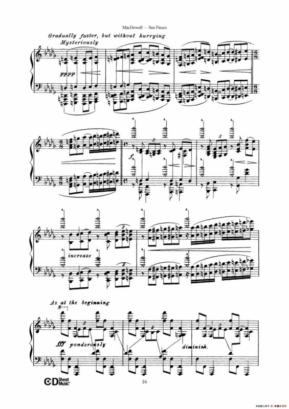 海景 Sea Pieces Op.55（No.6）