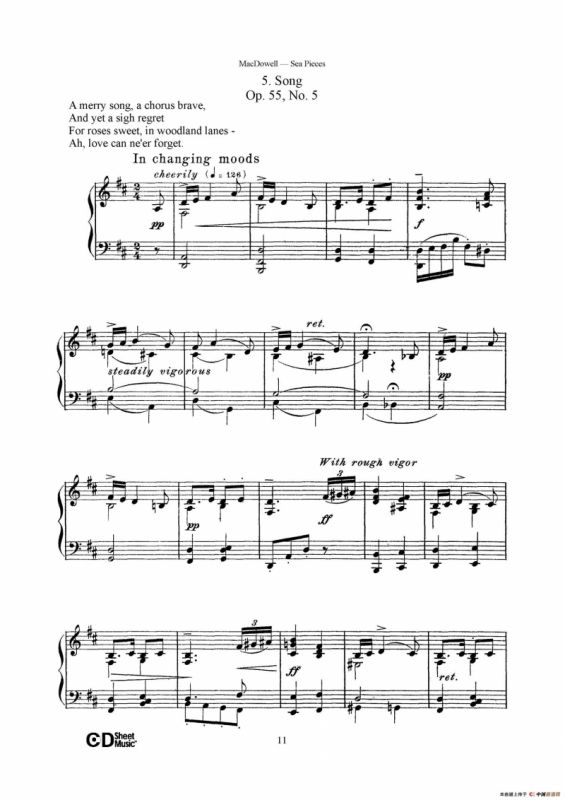 海景 Sea Pieces Op.55（No.5）