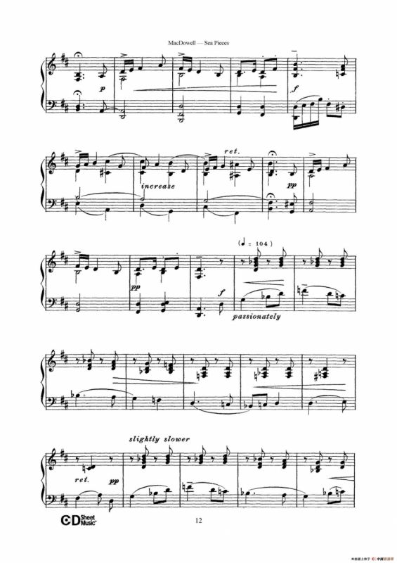 海景 Sea Pieces Op.55（No.5）